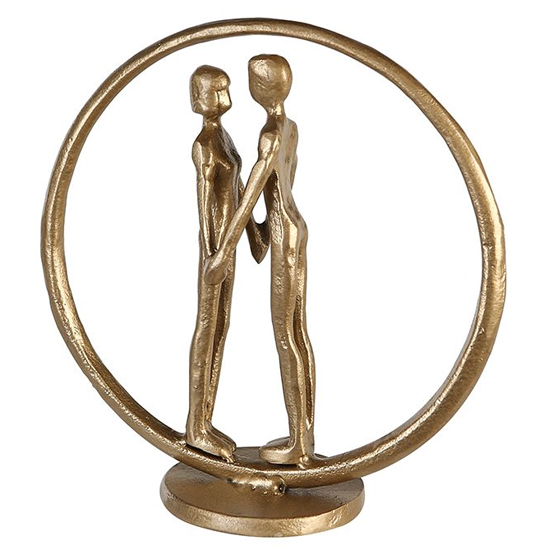 Photo of Forever iron design sculpture in gold