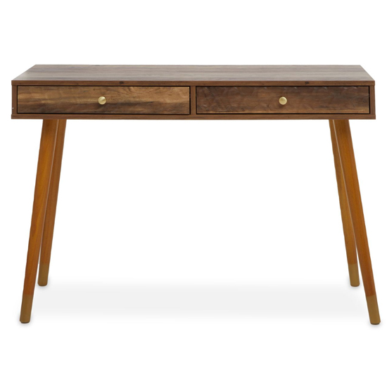 Read more about Forli wooden console table with 2 drawers in bronze