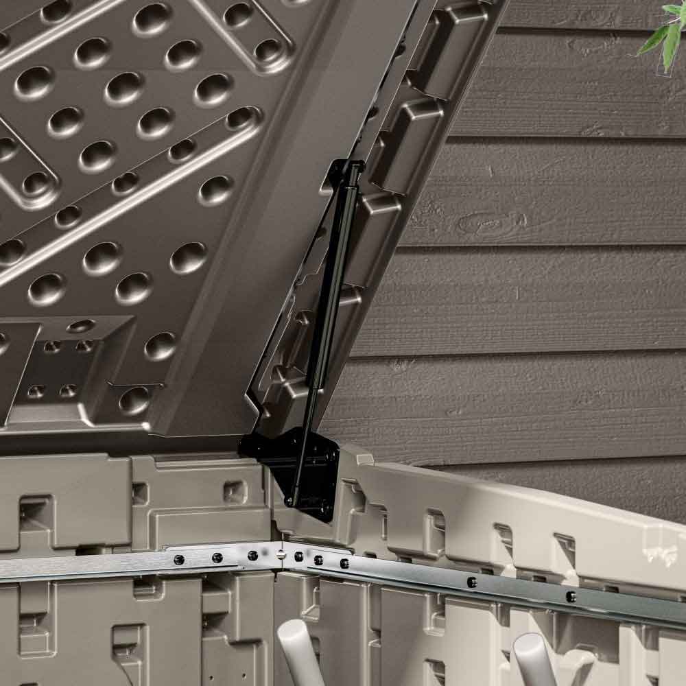 Forma Reinforced Resin Garden Pent Bike Store in Vanilla