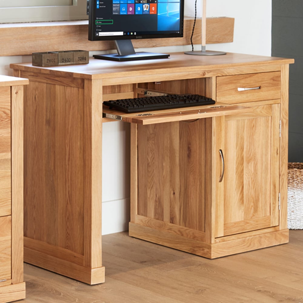 Fornatic Wooden Computer Desk In Oak