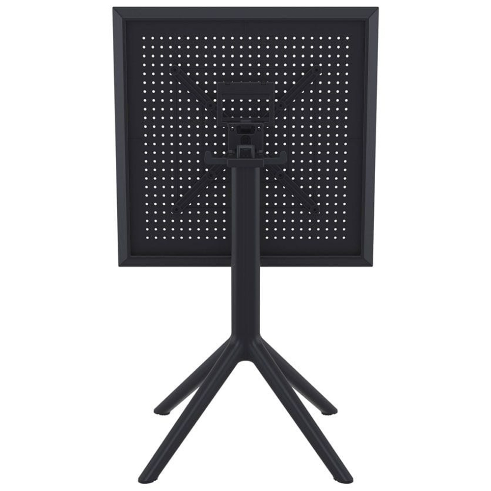 Fornebu Wooden Outdoor Dining Table In Black