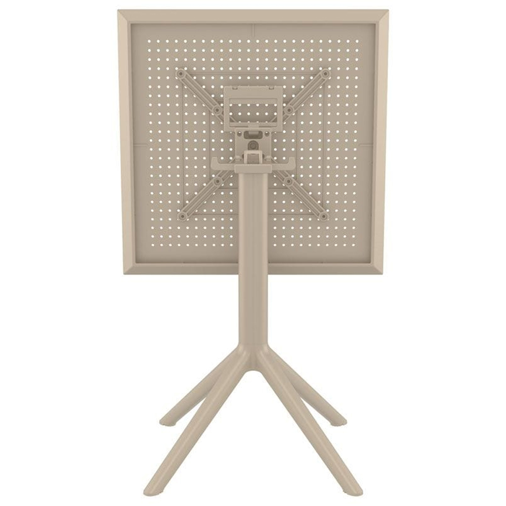 Fornebu Wooden Outdoor Dining Table In Taupe