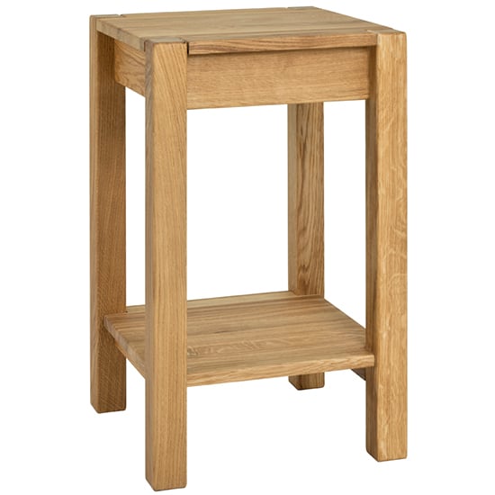 Product photograph of Fortworth Tall Wooden Side Table In Oiled Oak from Furniture in Fashion