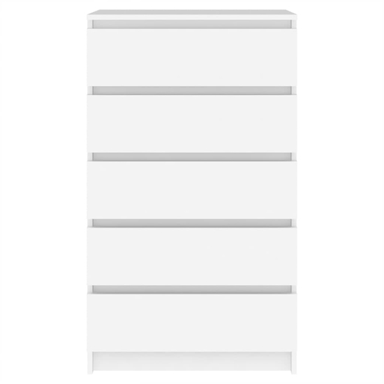 Fowey Wooden Chest Of 5 Drawers In White