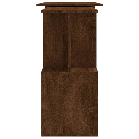Fowey Wooden Laptop Desk Corner In Brown Oak