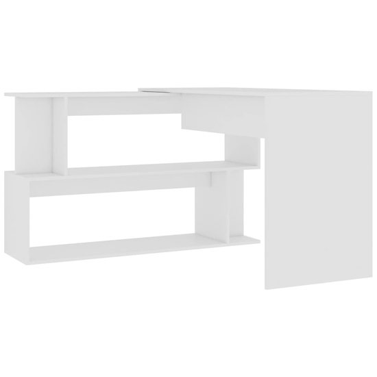 Fowey Wooden Laptop Desk Corner In White