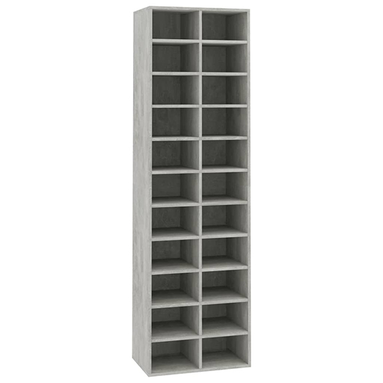 Fraley Shoe Storage Cabinet With 22 Shelves In Concrete Effect