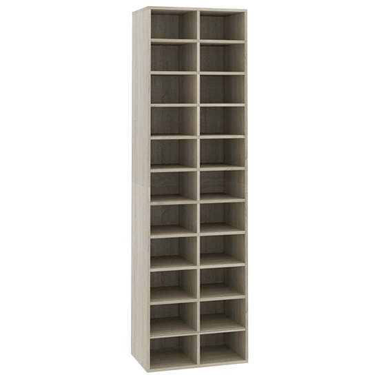 Fraley Shoe Storage Cabinet With 22 Shelves In Sonoma Oak