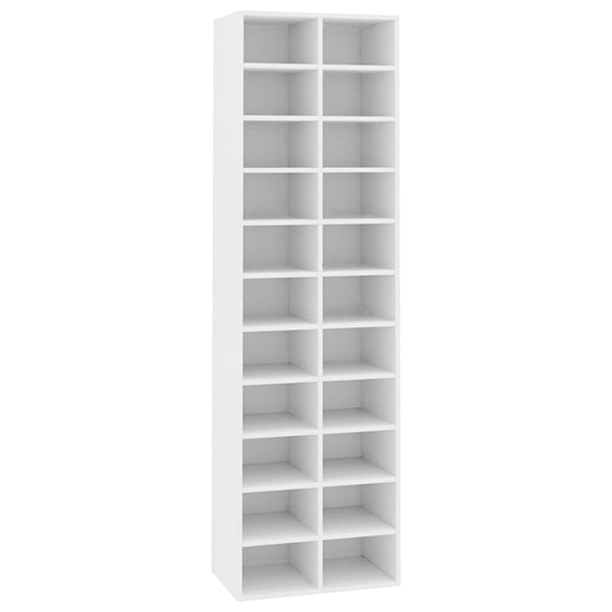 Fraley Wooden Shoe Storage Cabinet With 22 Shelves In White