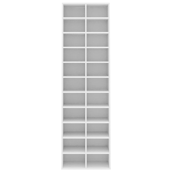 Fraley Wooden Shoe Storage Cabinet With 22 Shelves In White