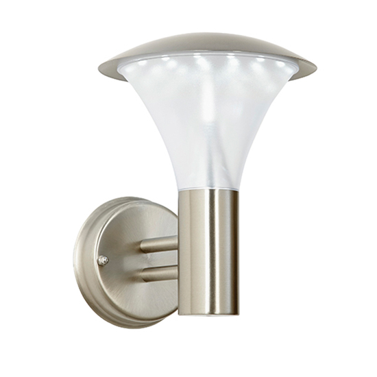 Read more about Francis led wall light in brushed stainless steel