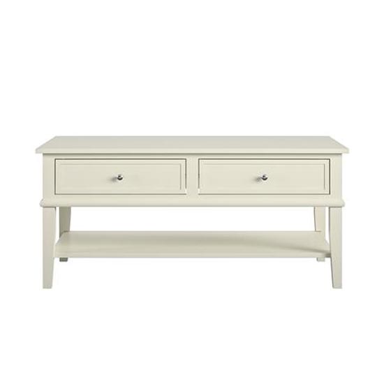 Fishtoft Wooden Coffee Table In White_3