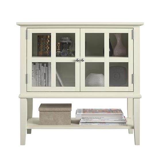 Franklyn Wooden Storage Cabinet With 2 Doors In White