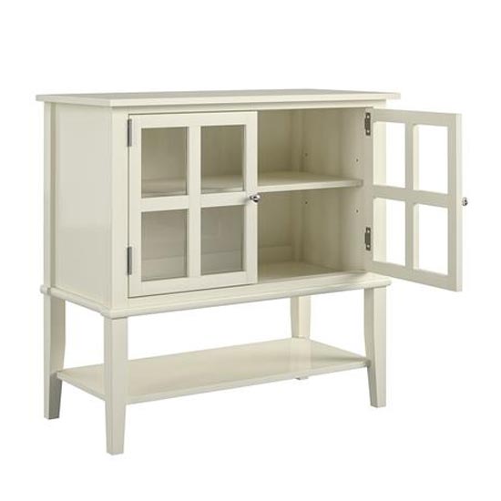 Franklin Wooden Storage In White With 2 Doors Furniture in