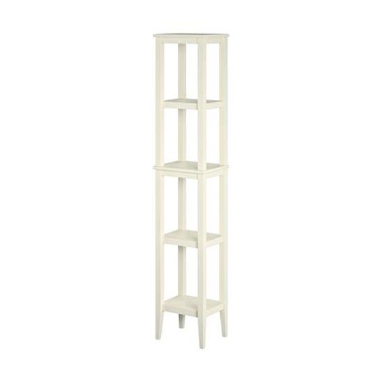 Franklin Wooden Storage Tower In White Furniture In Fashion