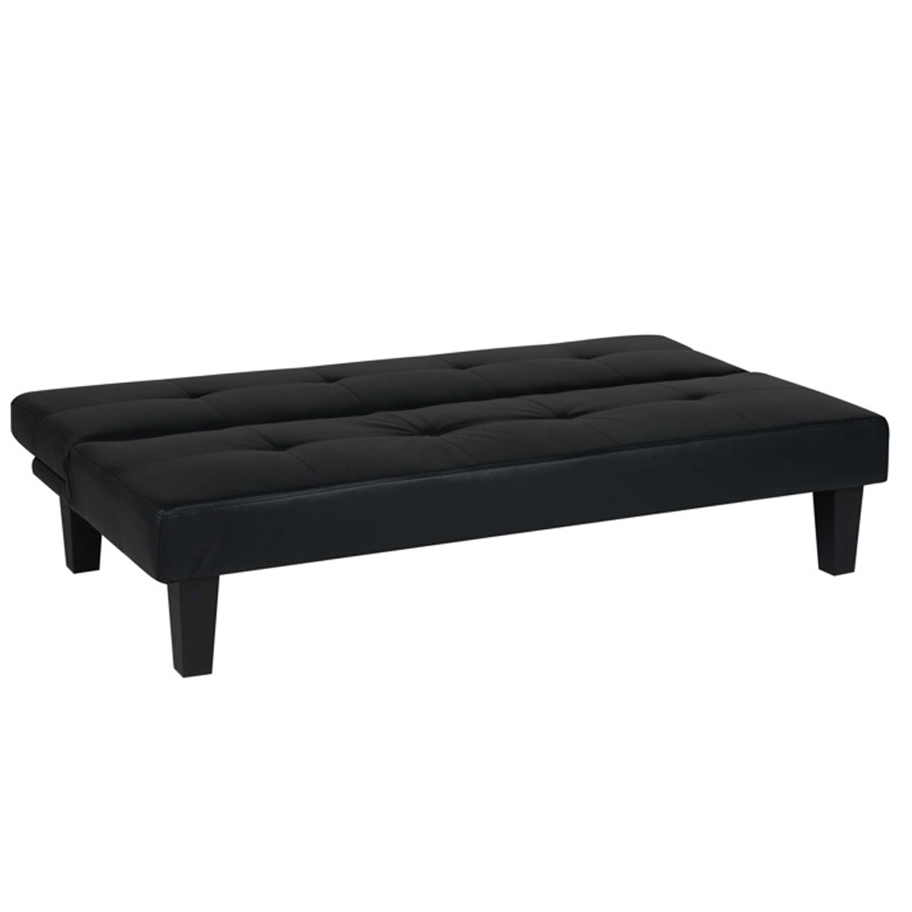 Franklins Faux Leather Sofa Bed In Black