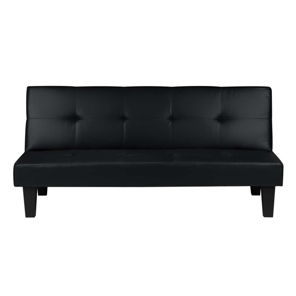 Franklins Faux Leather Sofa Bed In Black