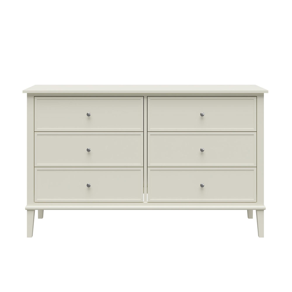 Franklyn Wooden Chest Of 6 Drawers in White