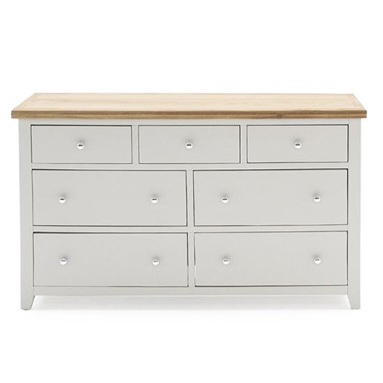 Freda Wooden Chest Of 7 Drawers In Grey And Oak Furniture in Fashion