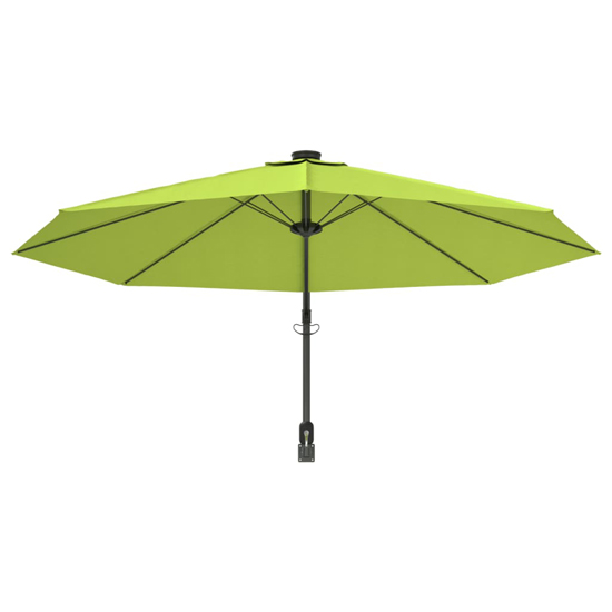 Fredrica Wall-Mounted Fabric Parasol In Apple Green