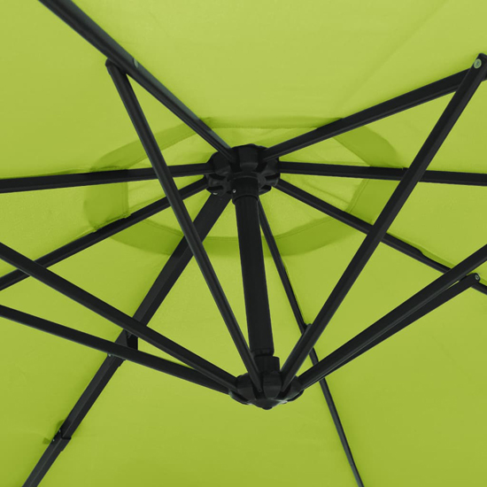 Fredrica Wall-Mounted Fabric Parasol In Apple Green