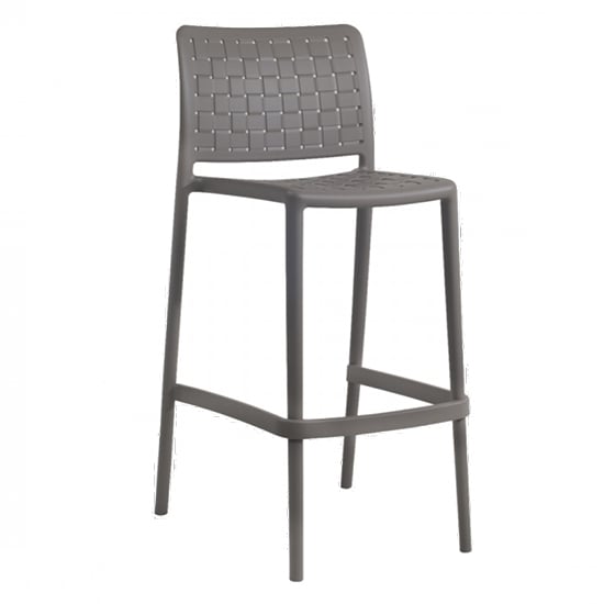 Product photograph of Freeya Polypropylene Bar Chair In Taupe from Furniture in Fashion