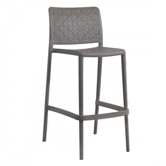 Read more about Freeya polypropylene bar chair in taupe