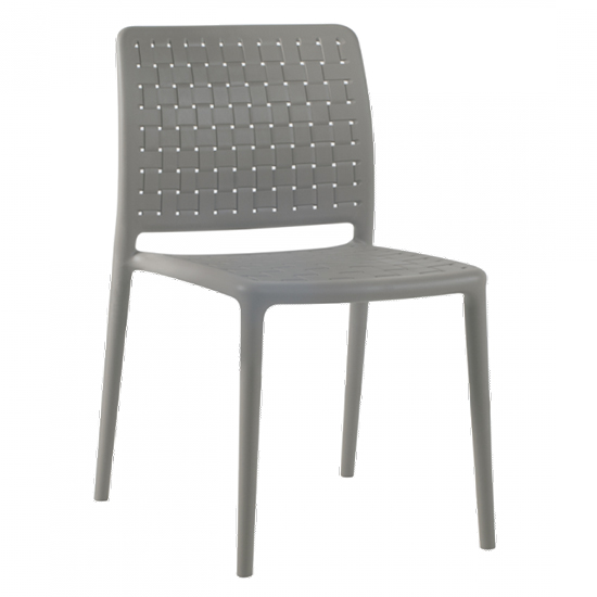 Product photograph of Freeya Polypropylene Side Chair In Taupe from Furniture in Fashion