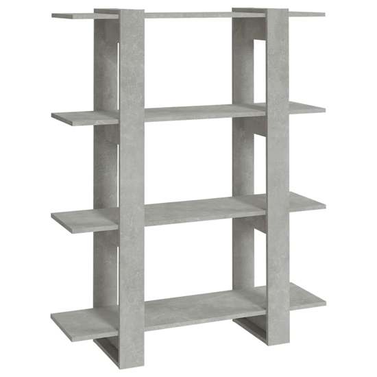 Frej Wooden Bookshelf And Room Divider In Concrete Effect_3