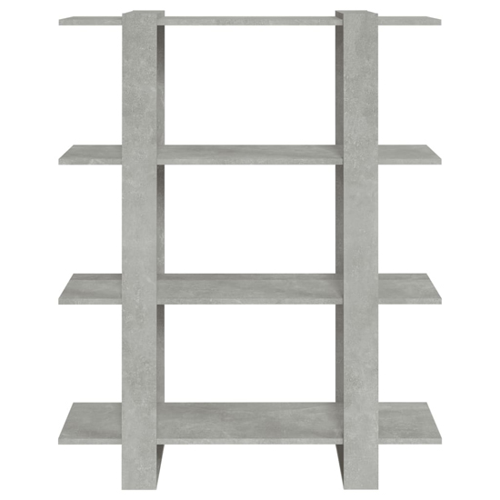 Frej Wooden Bookshelf And Room Divider In Concrete Effect_4