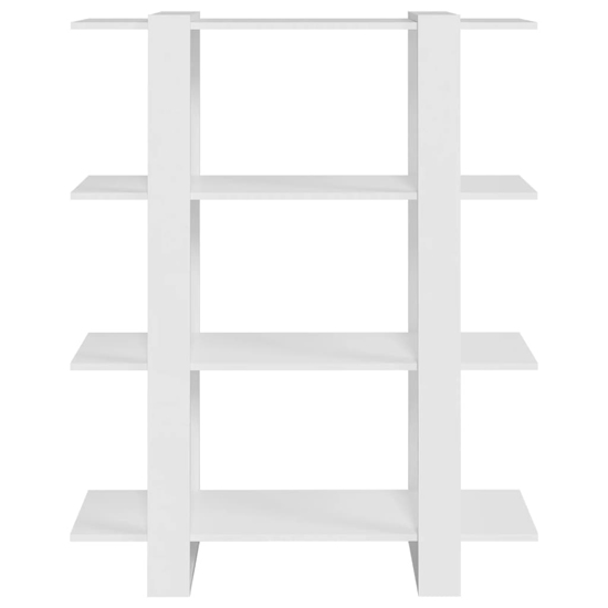 Frej Wooden Bookshelf And Room Divider In White