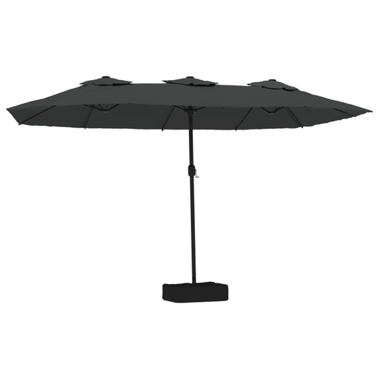 Garlon Double-Head Fabric Parasol In Anthracite