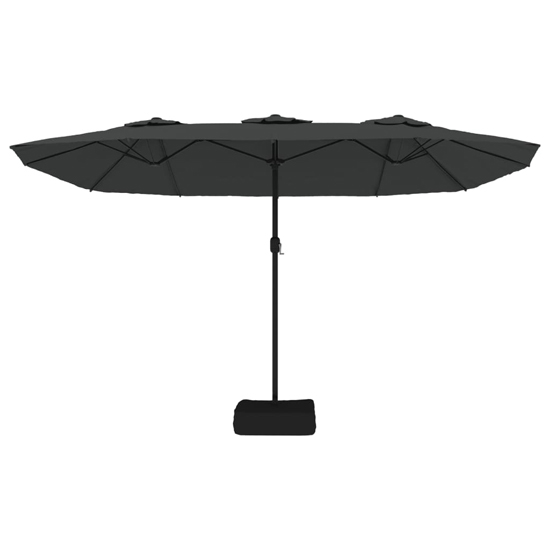 Garlon Double-Head Fabric Parasol In Anthracite