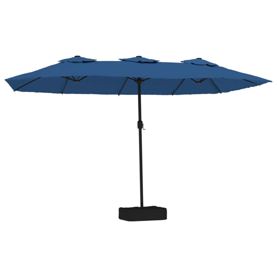 Garlon Double-Head Fabric Parasol In Azure Blue