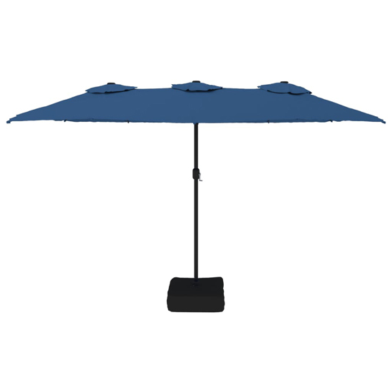 Garlon Double-Head Fabric Parasol In Azure Blue
