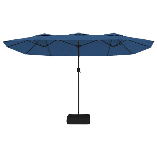 Garlon Double-Head Fabric Parasol In Azure Blue