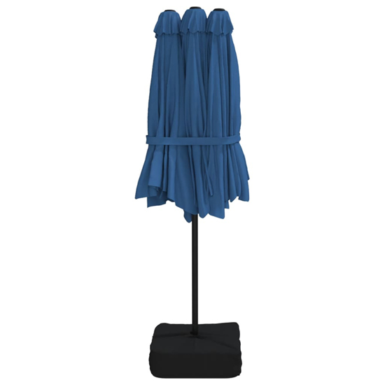 Garlon Double-Head Fabric Parasol In Azure Blue