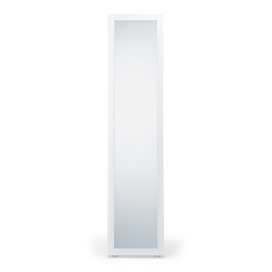 Fanning Storage Dressing Cheval Mirror In White