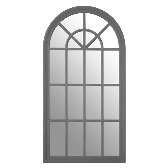 Read more about Fresot curved window designed wall mirror in grey