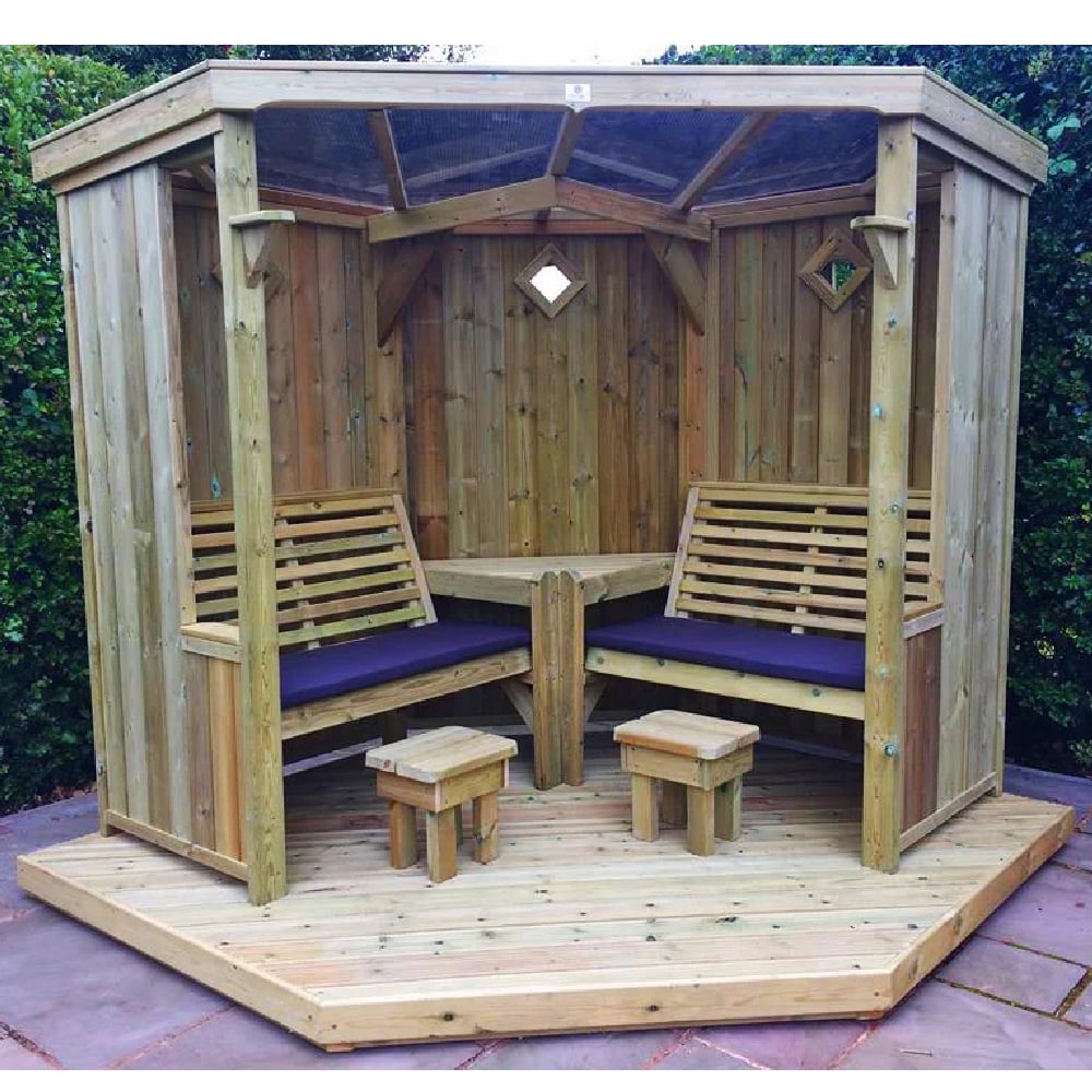 Fresta Large Wooden Occaisonal Garden Seating In Natural