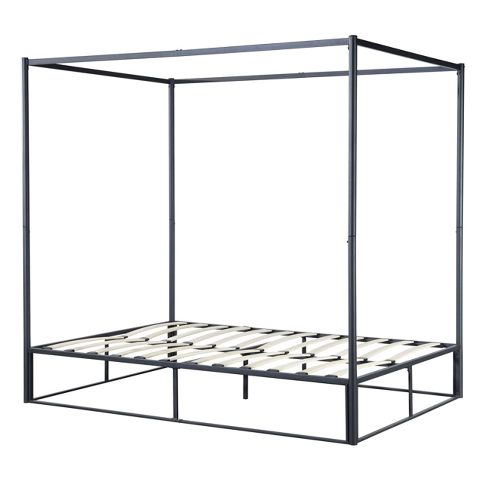 Friant Metal Small Double Bed In Black