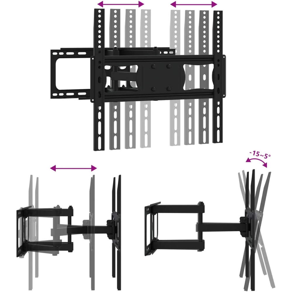 Friant Small Steel TV Wall Mount Bracket In Black