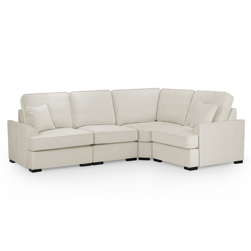 Frisco Fabric Right Hand Corner Sofa In Beige