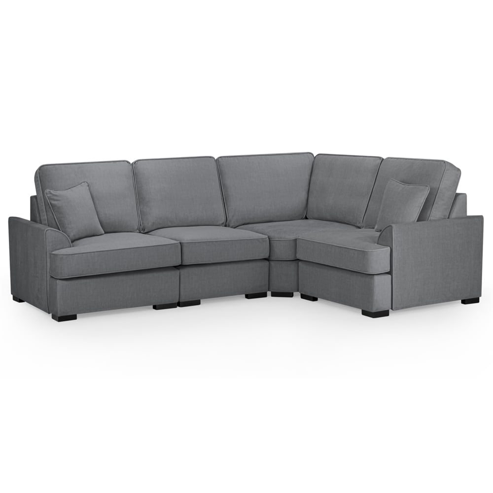 Frisco Fabric Right Hand Corner Sofa In Grey