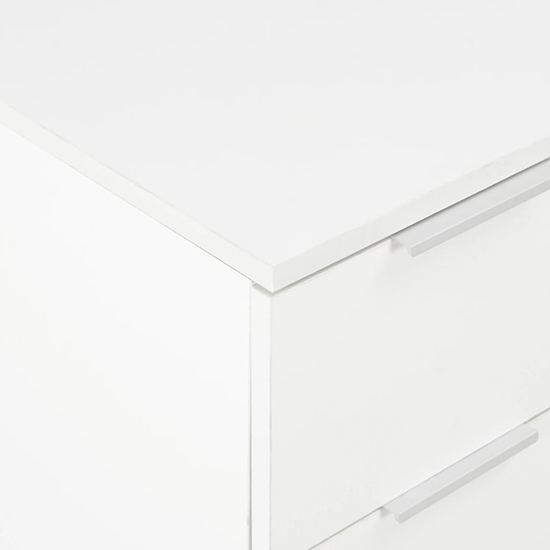 Friso High Gloss Chest Of 8 Drawers In White
