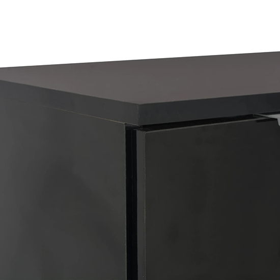 Friso High Gloss Sideboard With 2 Doors 2 Drawers In Black_4