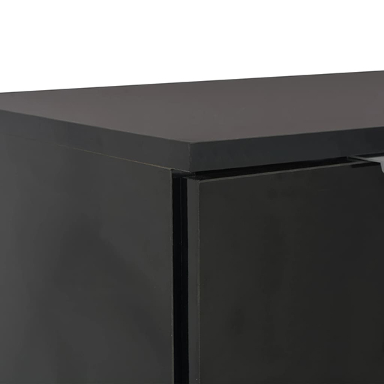 Friso High Gloss Sideboard With 2 Doors 2 Drawers In Black