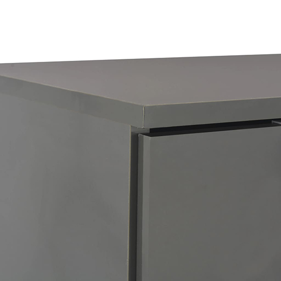 Friso High Gloss Sideboard With 2 Doors 2 Drawers In Grey_4