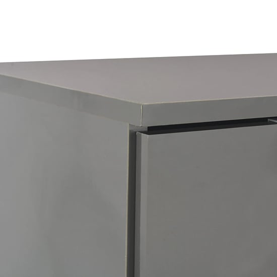 Friso High Gloss Sideboard With 3 Doors 2 Drawers In Grey_4