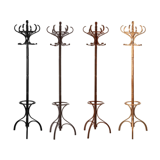 Friston Floor Standing Wooden Coat Stand In Walnut_3